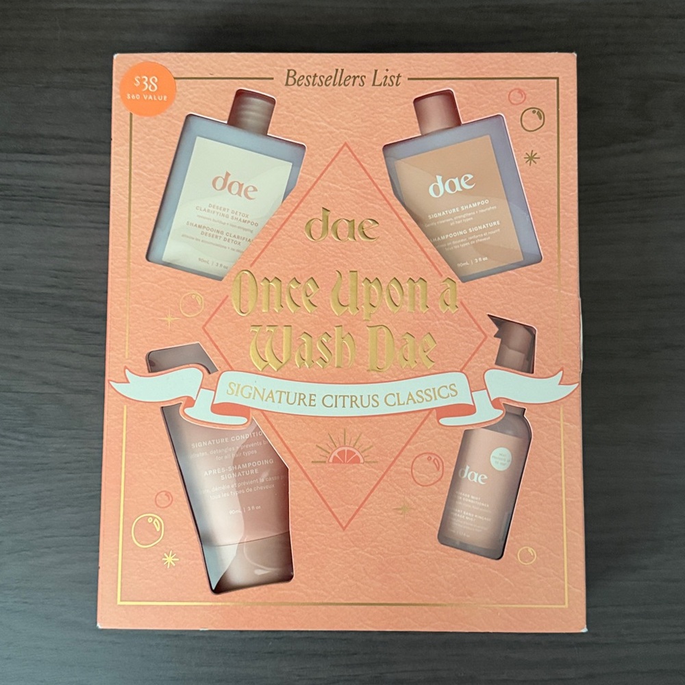DAE shampoo and conditioner gift set